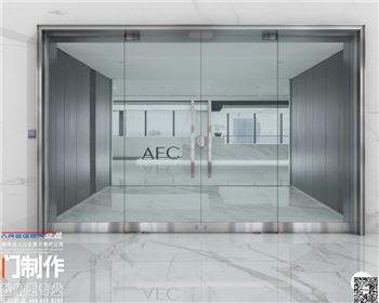 西安玻璃地彈門安裝